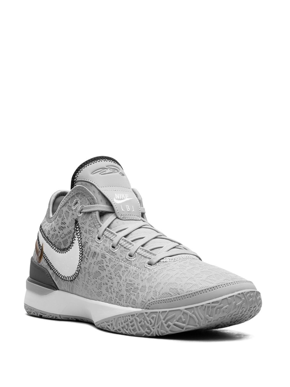Zoom LeBron NXXT Gen "Wolf Grey Metallic Gold" - 2