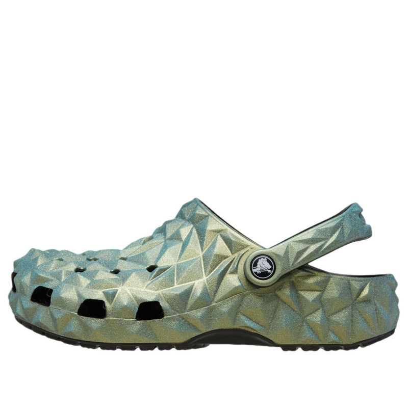 Crocs Classic Iridescent Geometric Clog 'Green' 209841-001 1