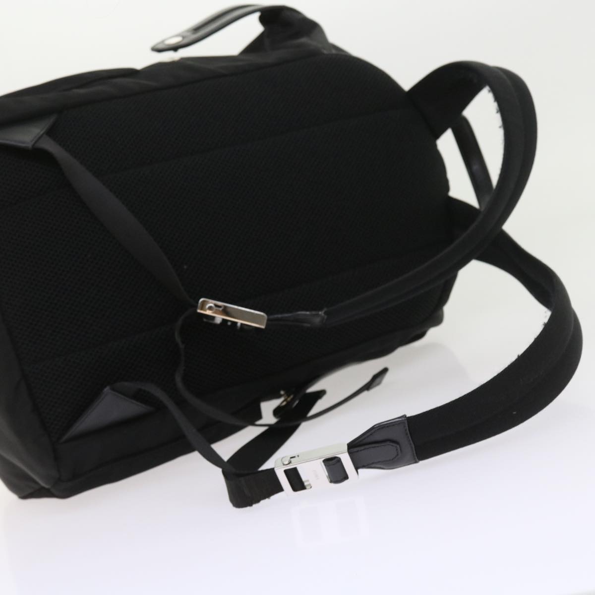 FENDI Backpack Nylon Leather Black - 7