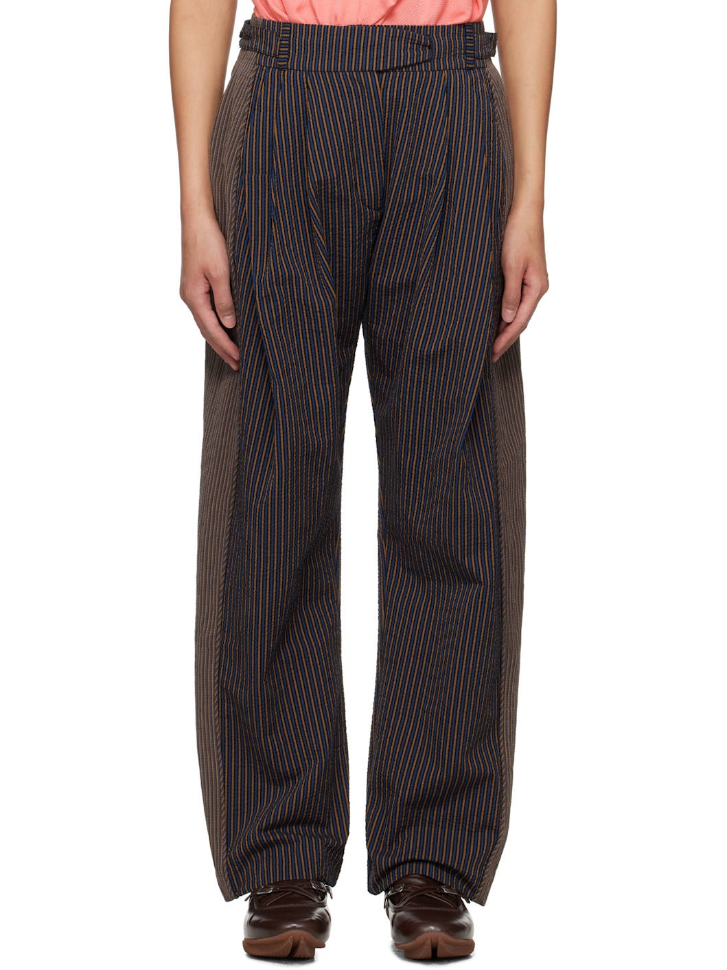Multicolor Cauda Pleated Trousers - 1