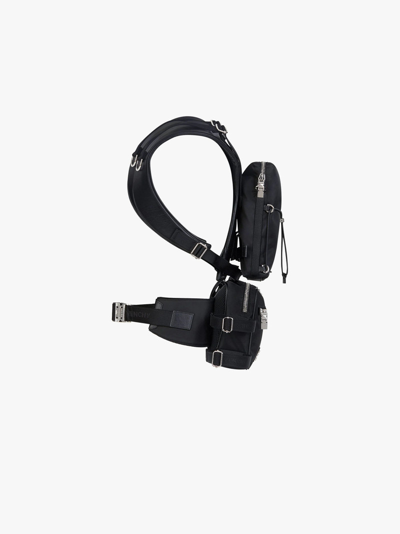 VENTURE MODULAR BACKPACK IN NYLON AND LEATHER 3