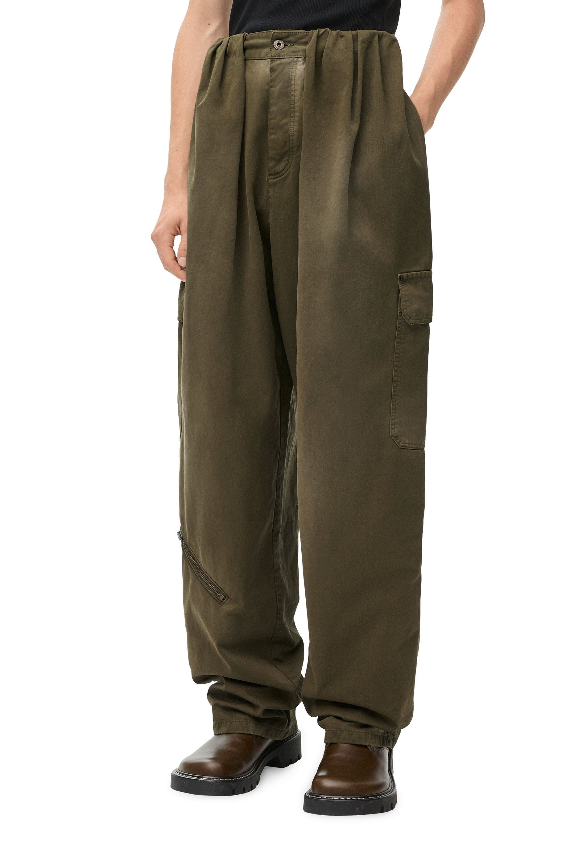 Balloon cargo trousers in cotton - 3