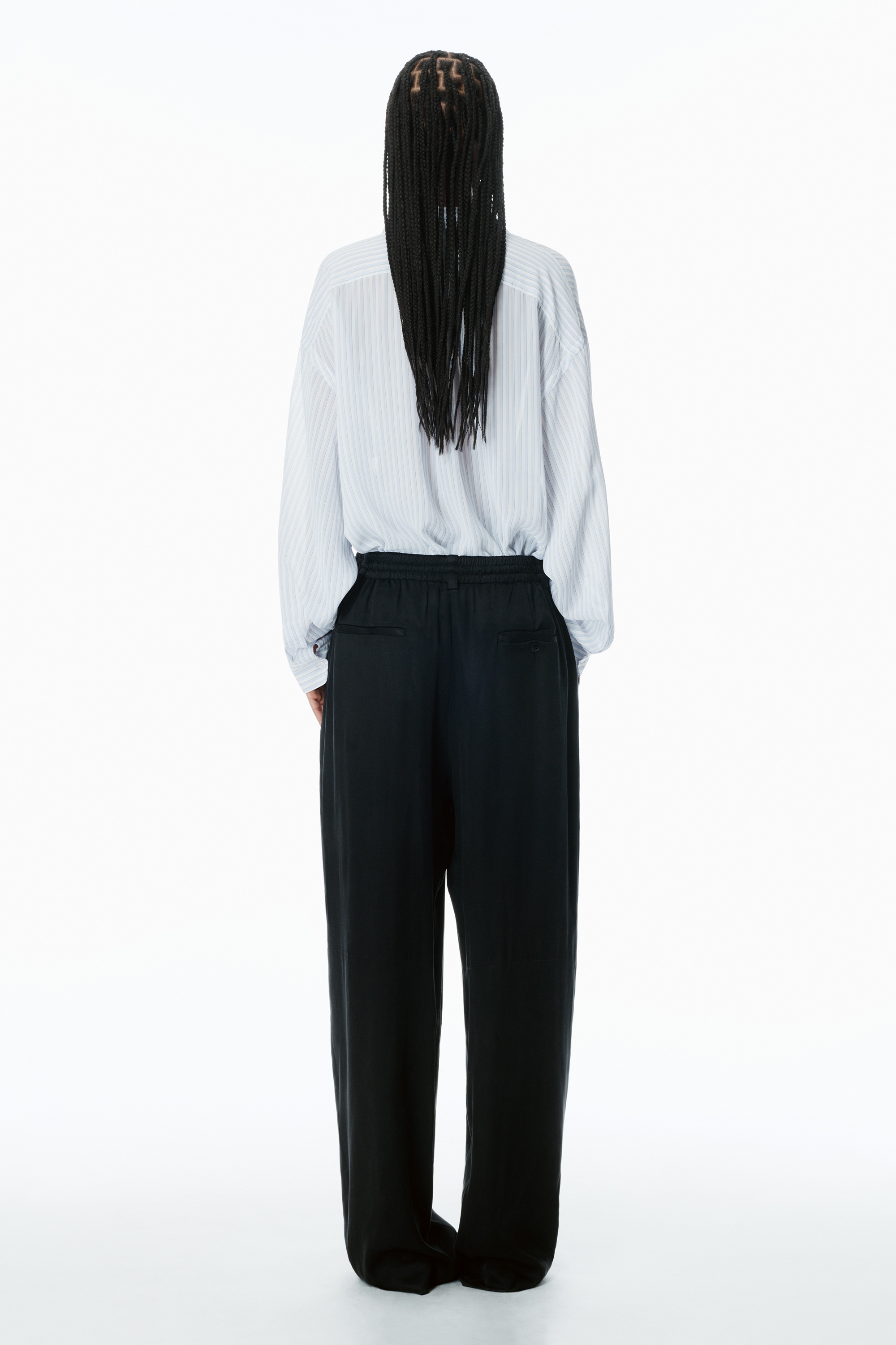 Pre-Styled Trouser with Turn-Down Waistband - 4