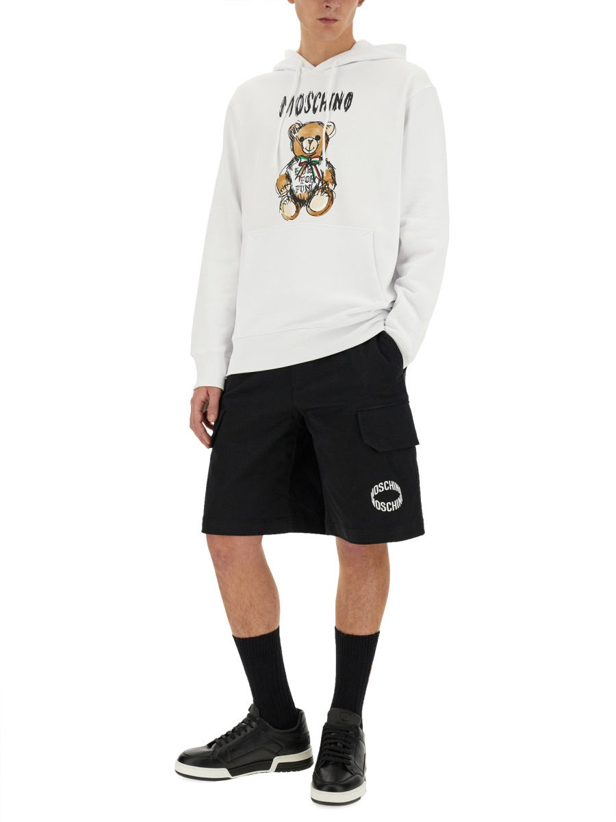 Moschino Men Teddy Print Sweatshirt - 2