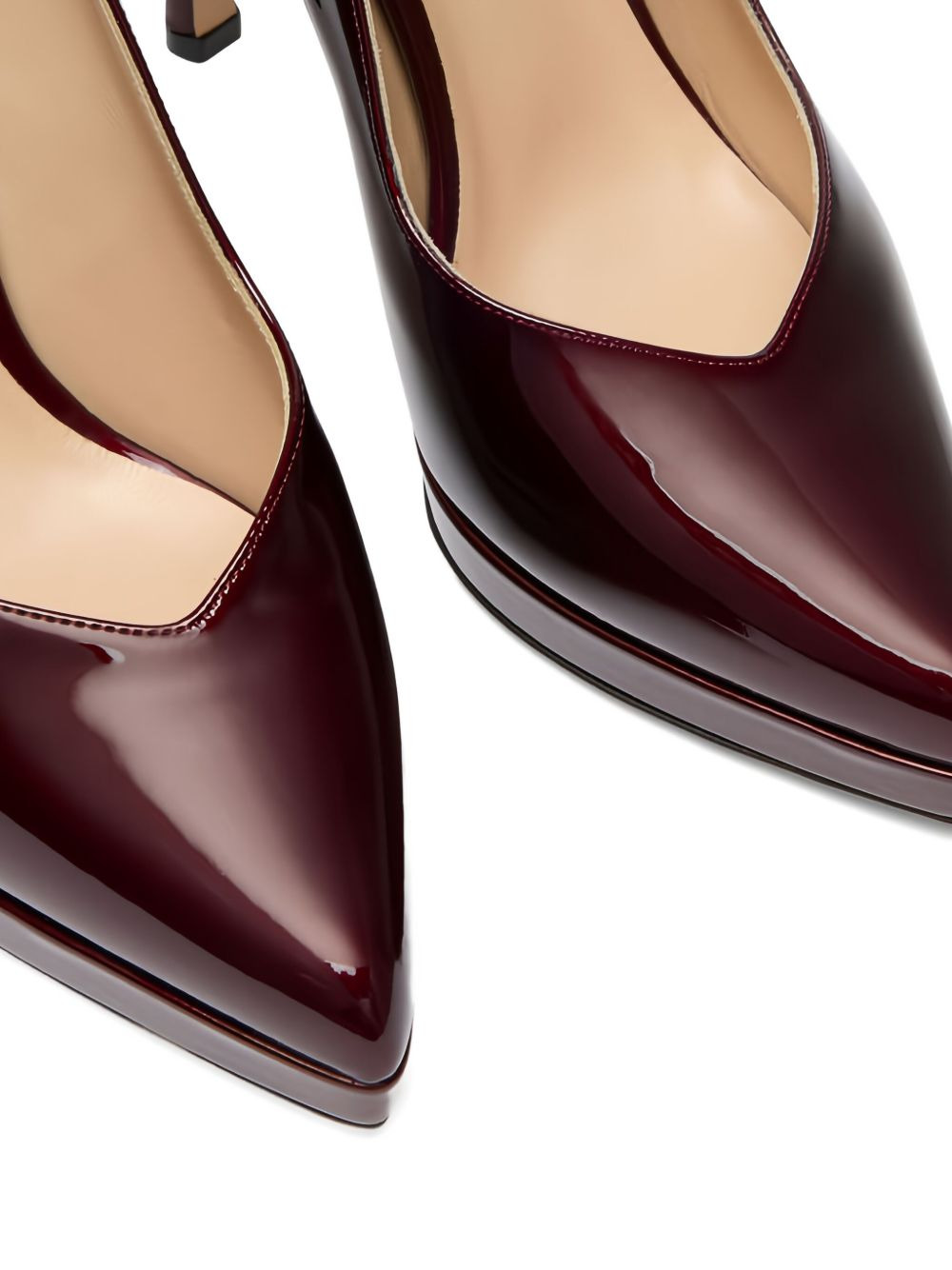100mm Samurai Michelle platform pointed-toe pumps - 3