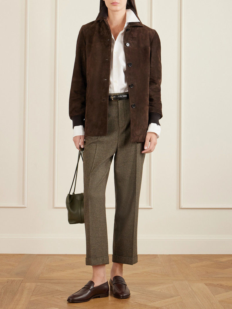 Loro Piana Louis Cropped Wool And Cashmere-blend Straight-leg Pants outlook