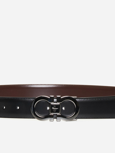FERRAGAMO Gancini reversibile leather belt outlook