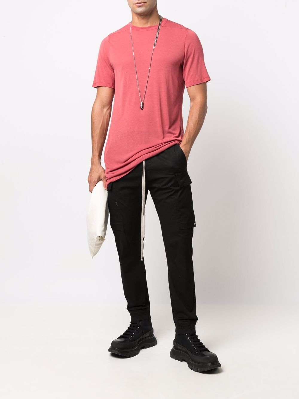 long round neck T-shirt - 2