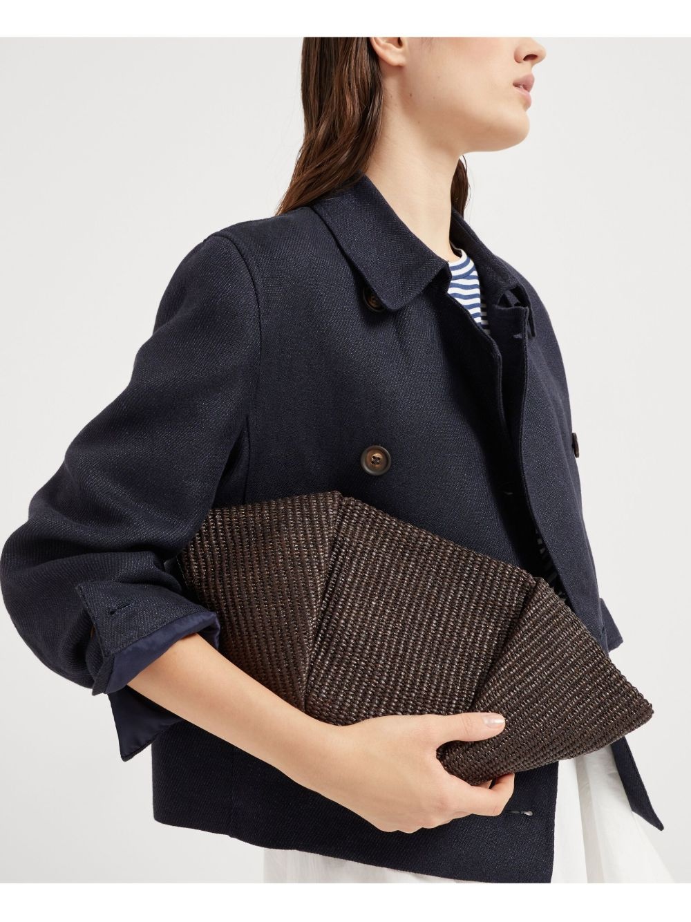 interwoven-design clutch bag - 6