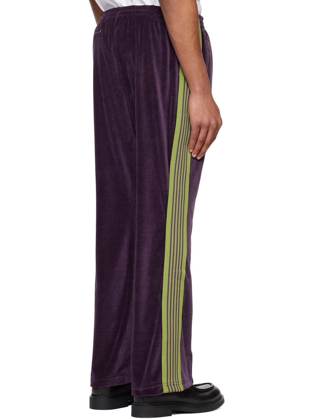 Purple Boot-Cut Track Pants - 3
