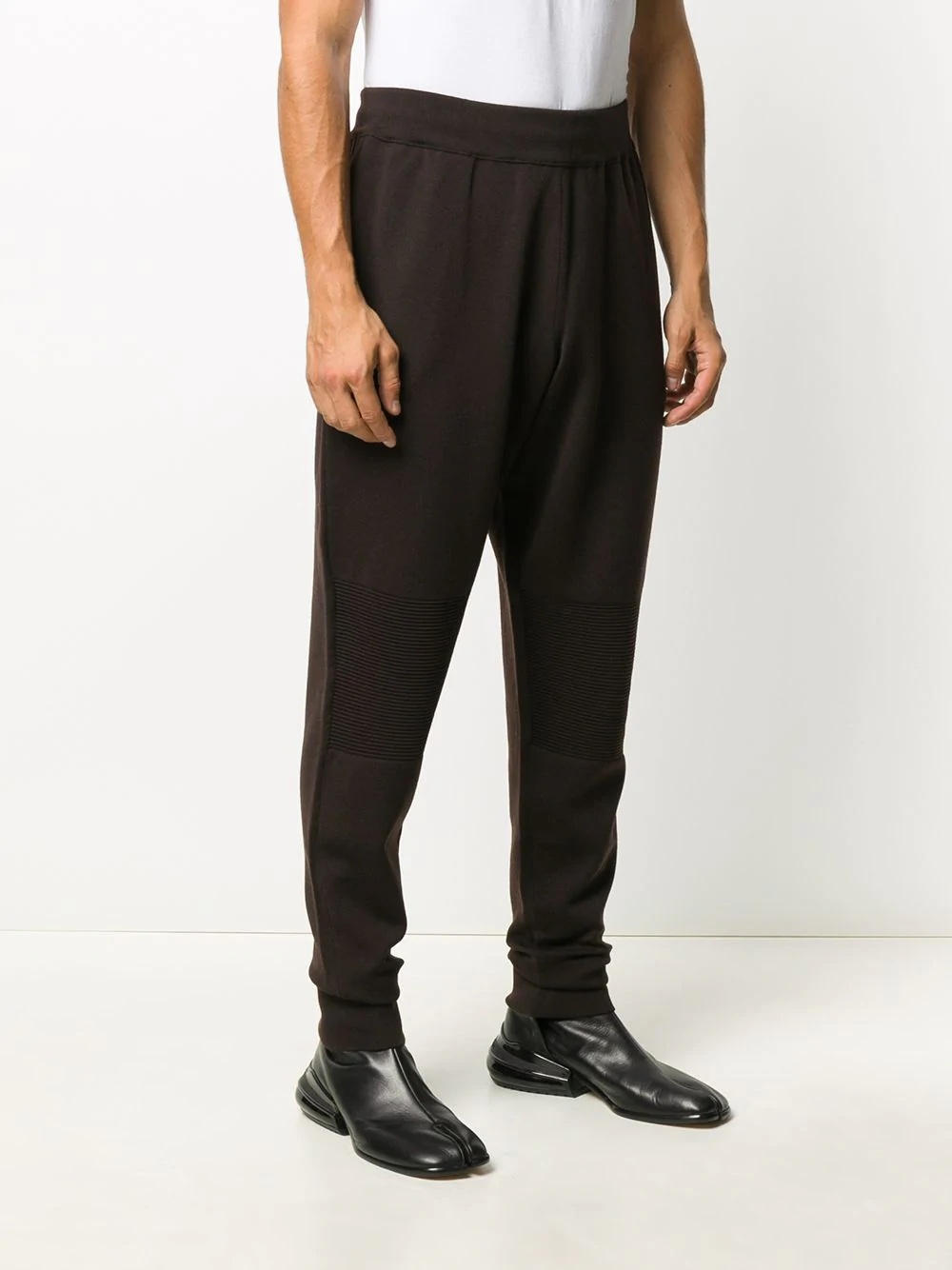 tapered wool-blend trousers - 3