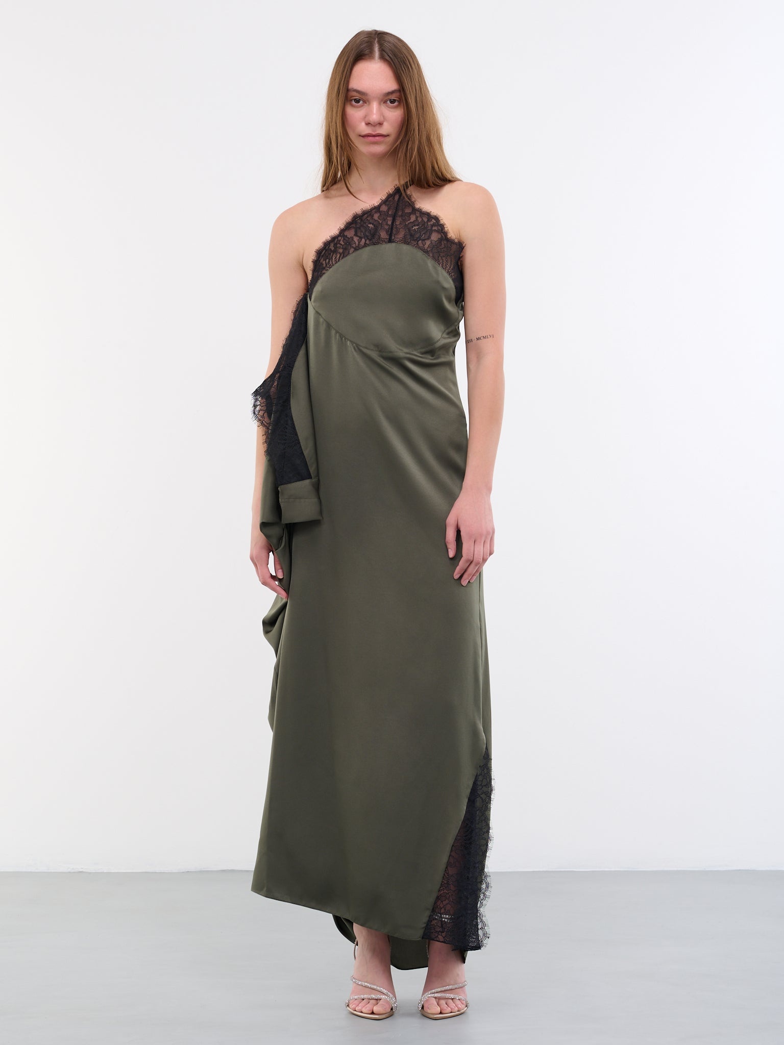 JW Anderson One Shoulder Lace Dress | hlorenzo | REVERSIBLE