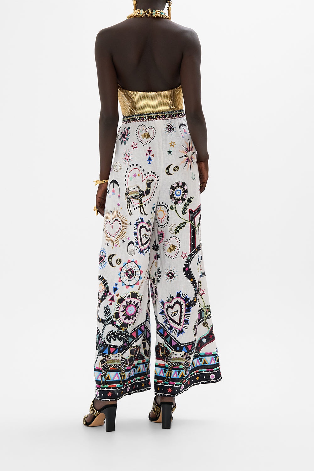 WIDE LEG TROUSER WITH FRONT POCKETS - 3