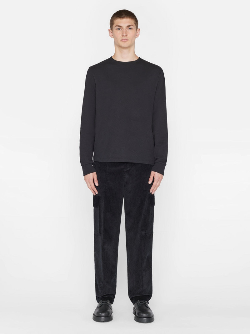 Wide Wale Corduroy Cargo Pants in Noir 7