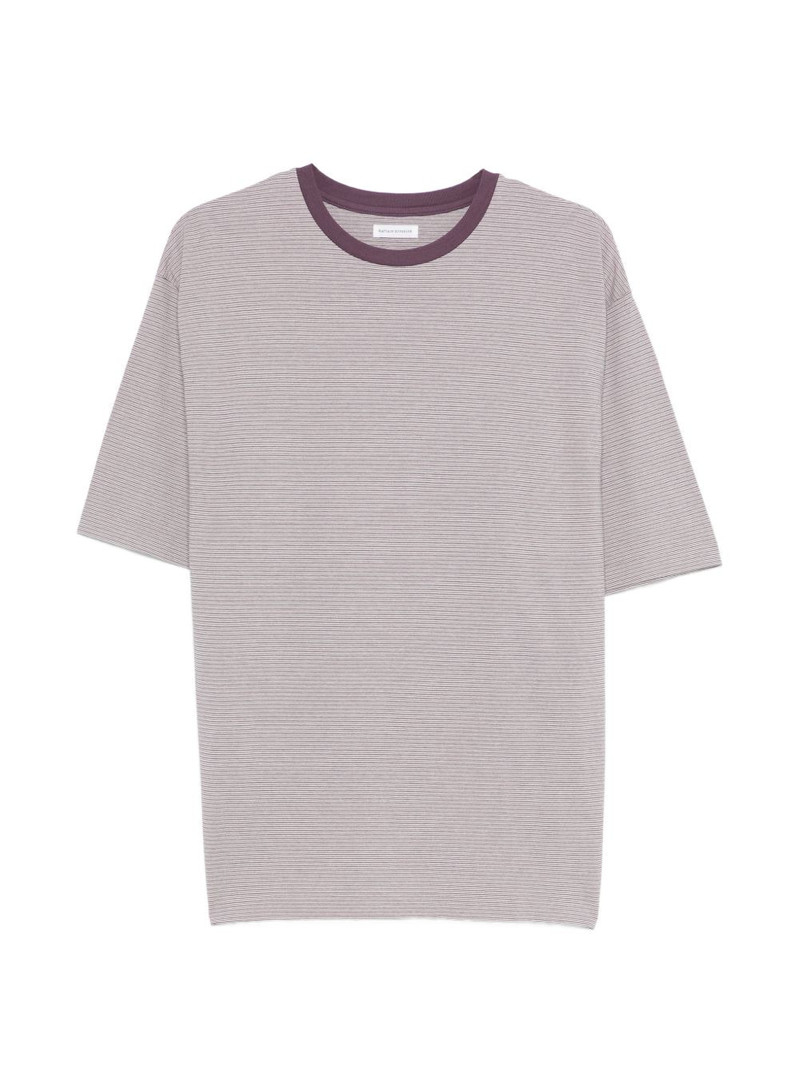 striped crew-neck T-shirt 1