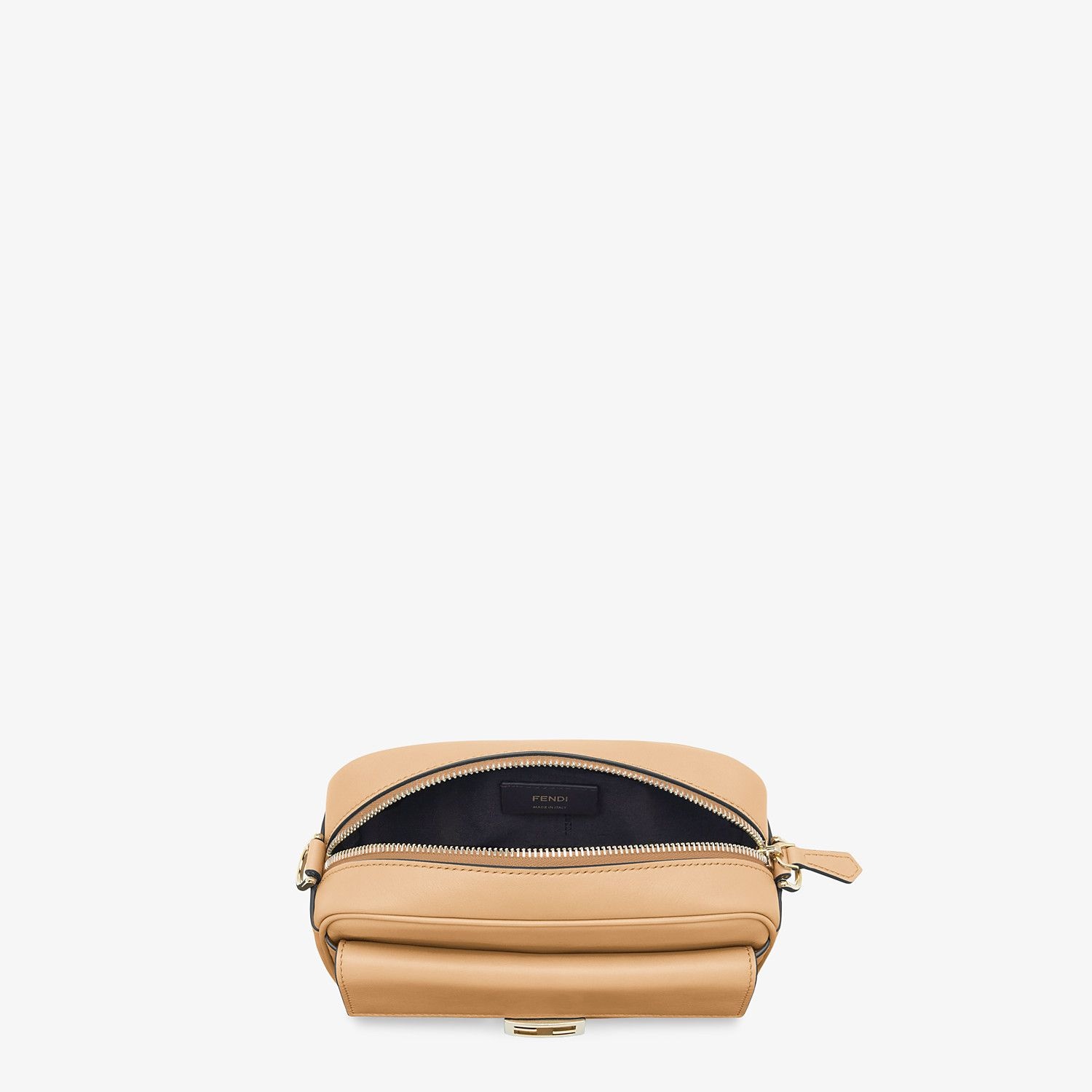 Beige leather mini-bag - 4