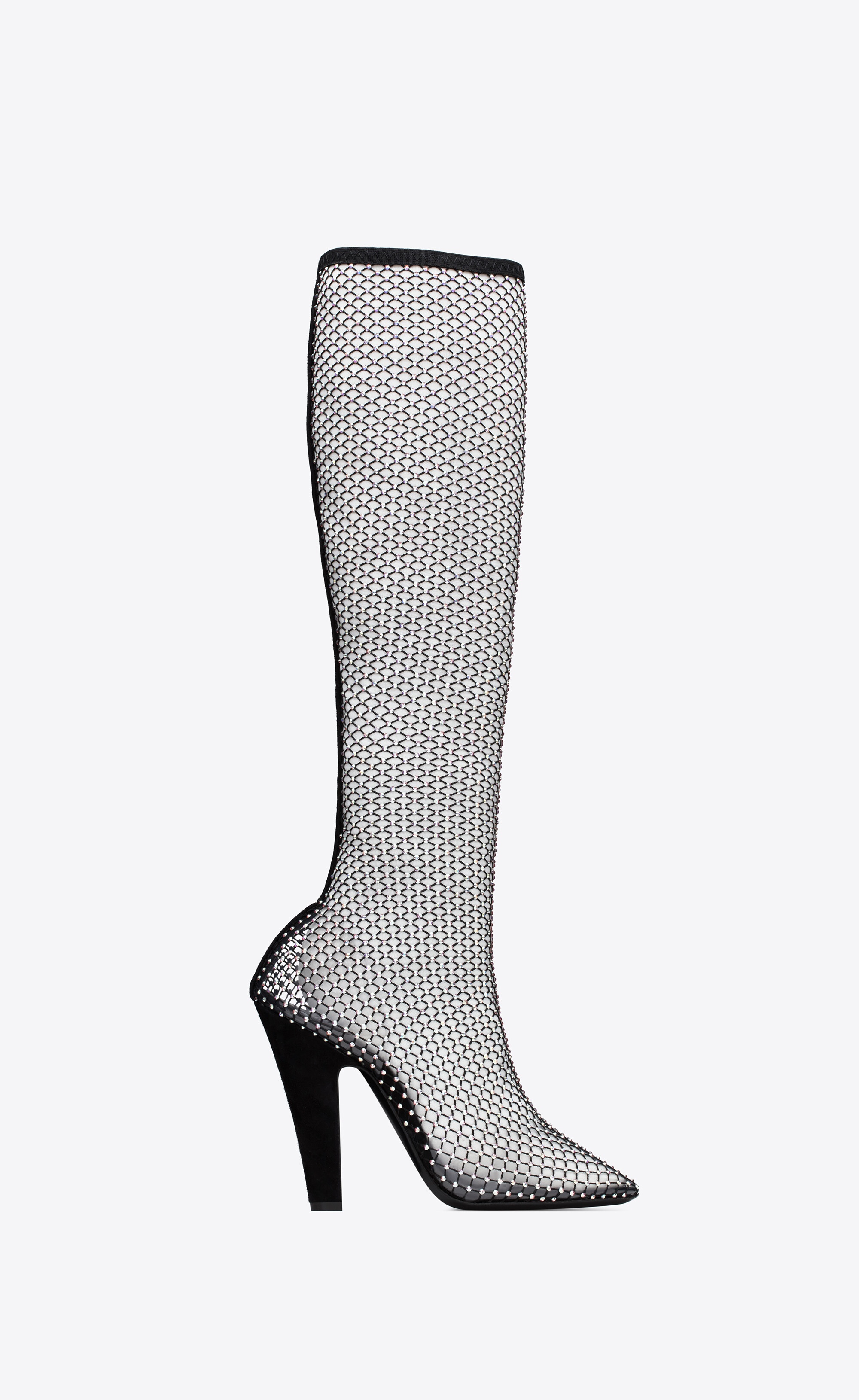 68 boots in mesh with rhinestones - 1