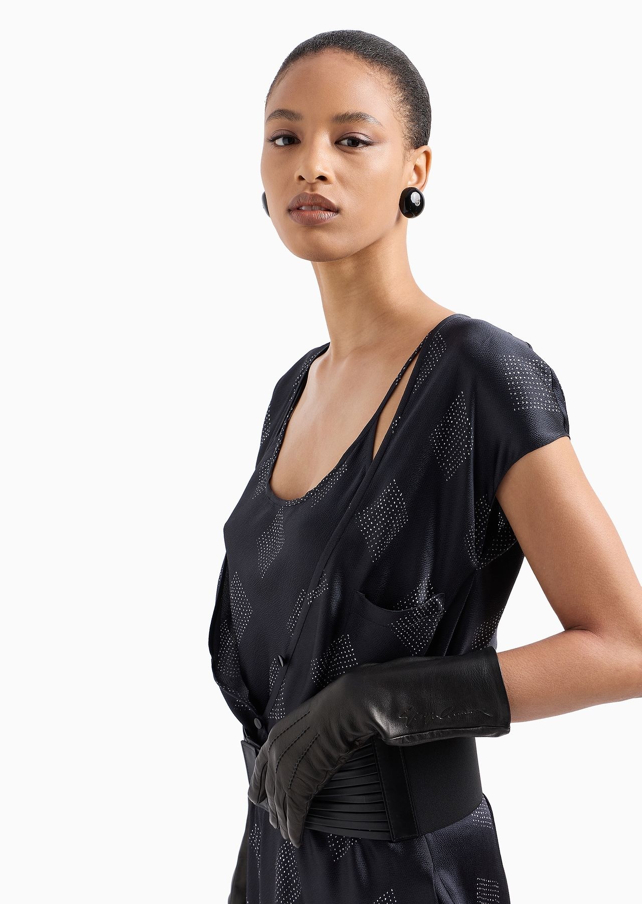 Printed silk-crépon dress - 5