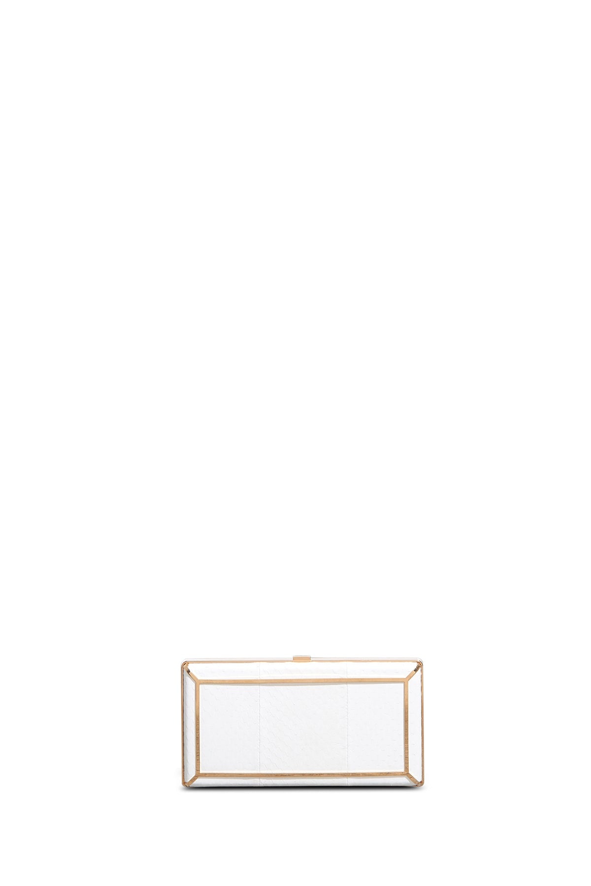 Callas Clutch in White Snakeskin - 1