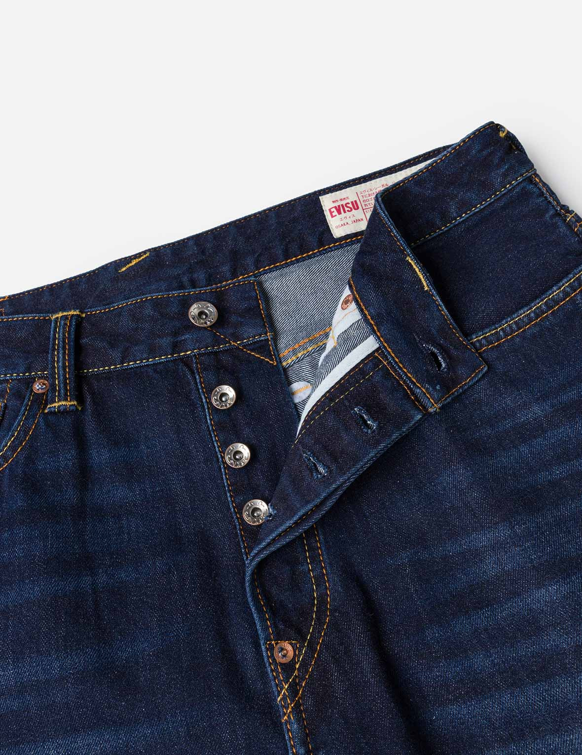 Ecru Brushstoke Seagull Print Regular Fit Jeans #2000 - 9