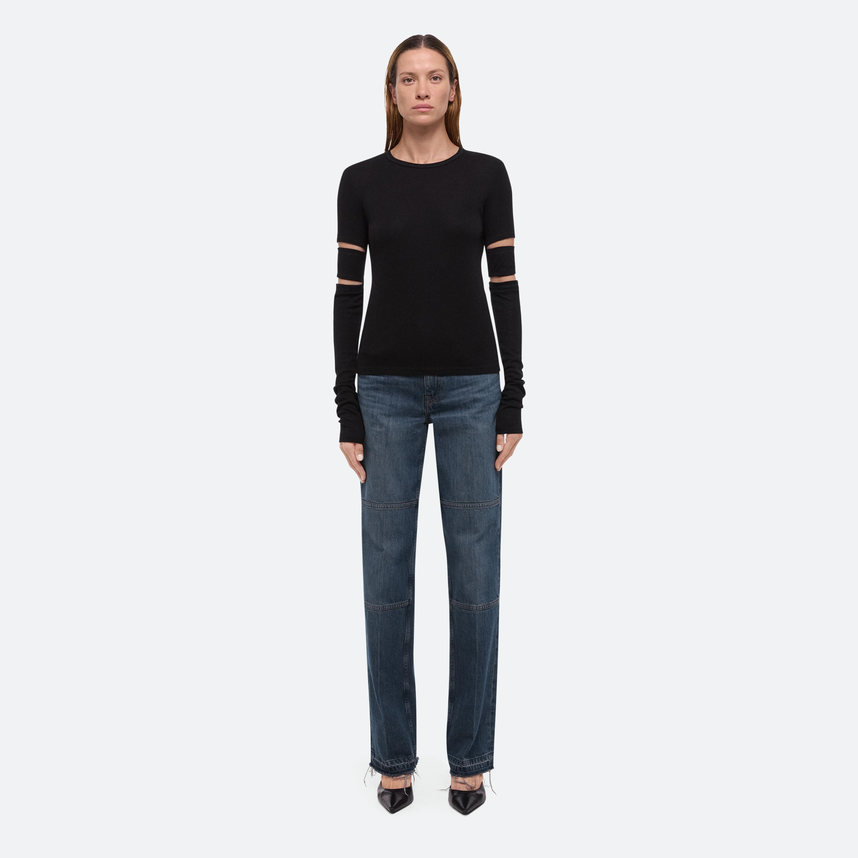 SLASHED LONG-SLEEVED TOP - 3