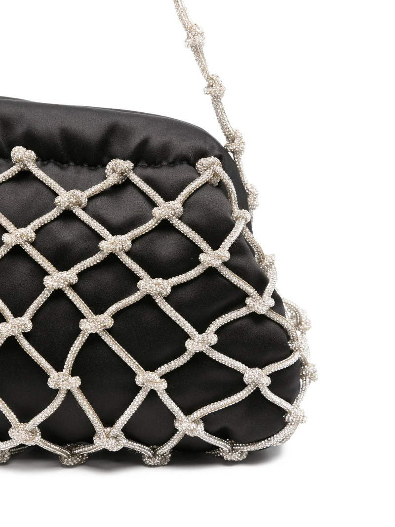 Rosantica Crystal-embellished Satin Clutch 4
