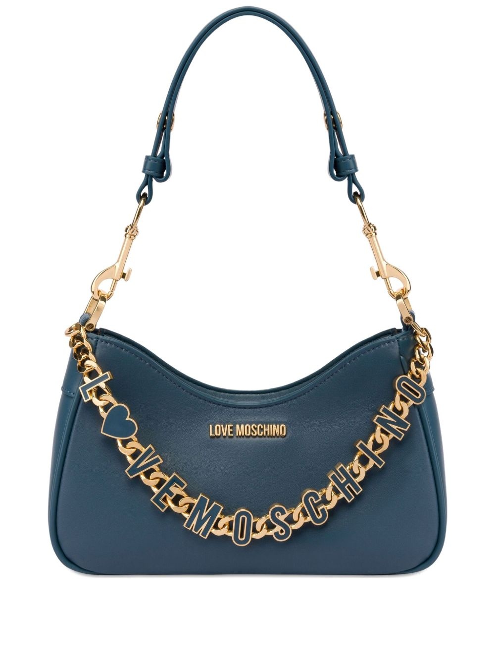 logo-lettering shoulder bag - 1