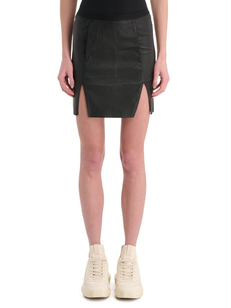 Rick Owens Leather Mini Skirt - 1
