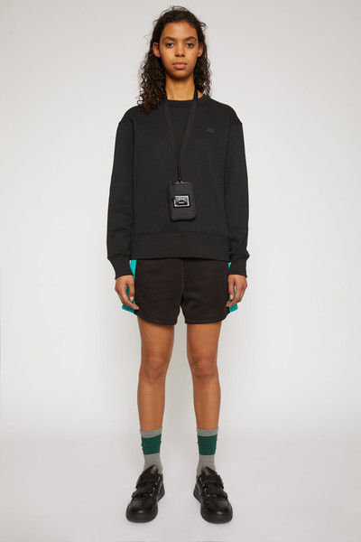 Acne Studios Crew neck sweatshirt black outlook