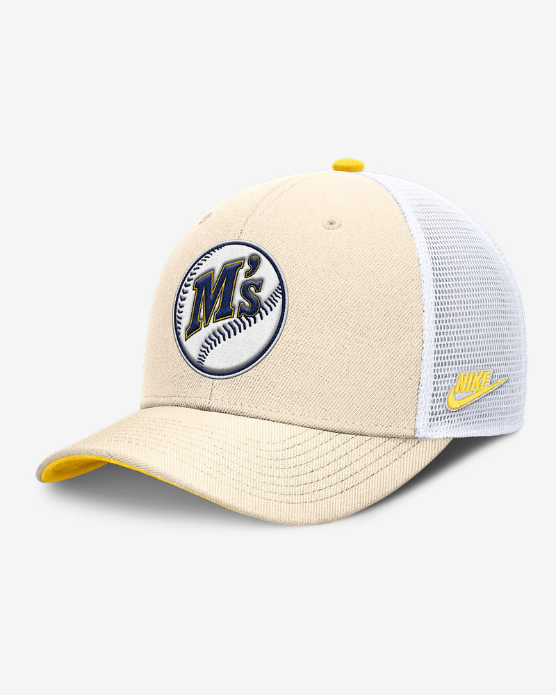 Seattle Mariners Cooperstown Rise Men's Nike Dri-FIT MLB Trucker Adjustable Hat 1