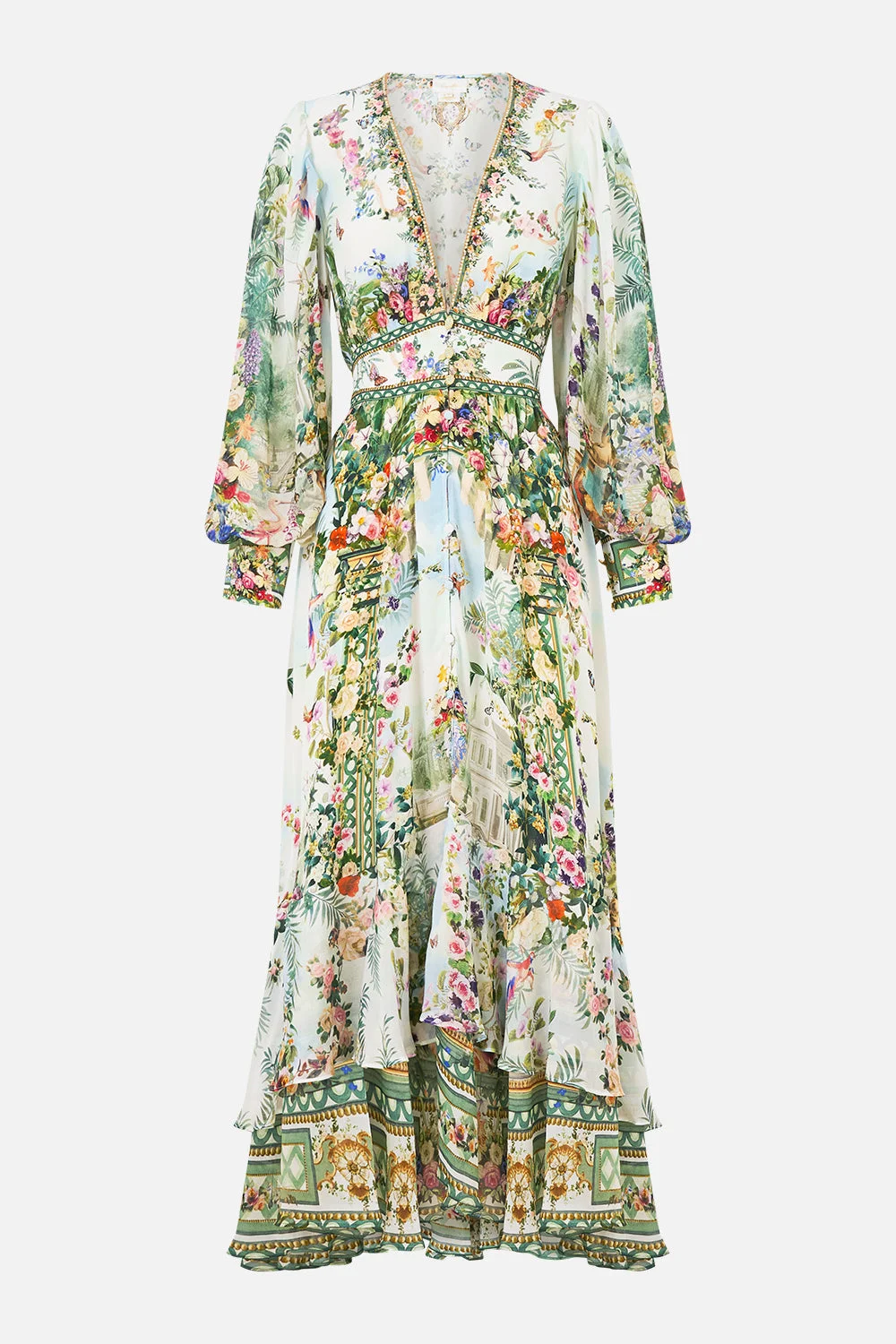 LONG BUTTON FRONT DRESS ART FOR THE EMPRESS - 1
