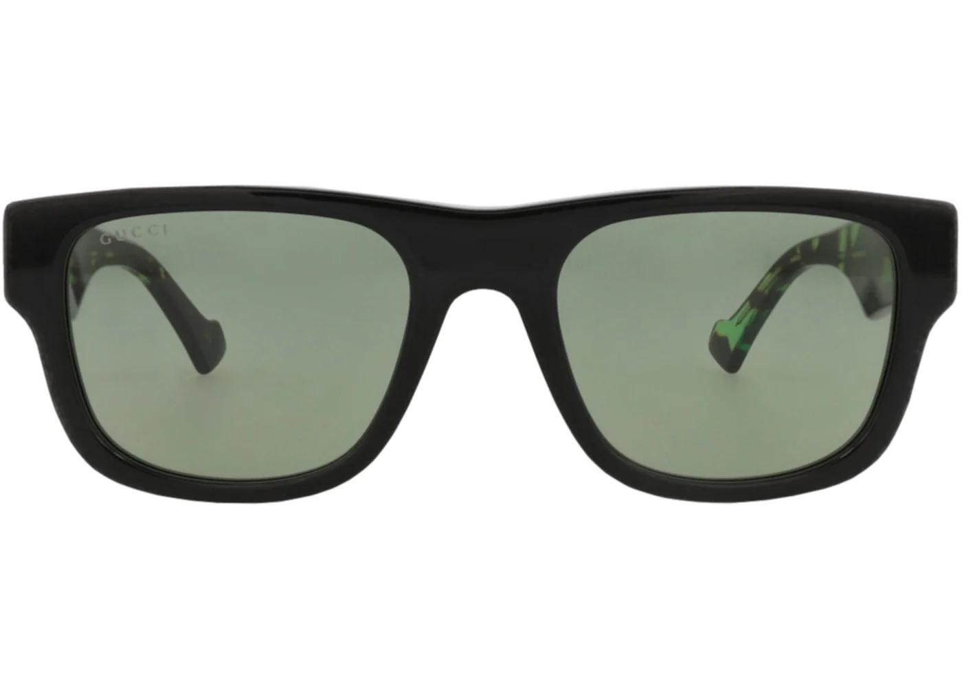 Gucci Square-Frame Recycled Acetate Sunglasses Black Havana Green (GG1427S-30014475-005) - 1