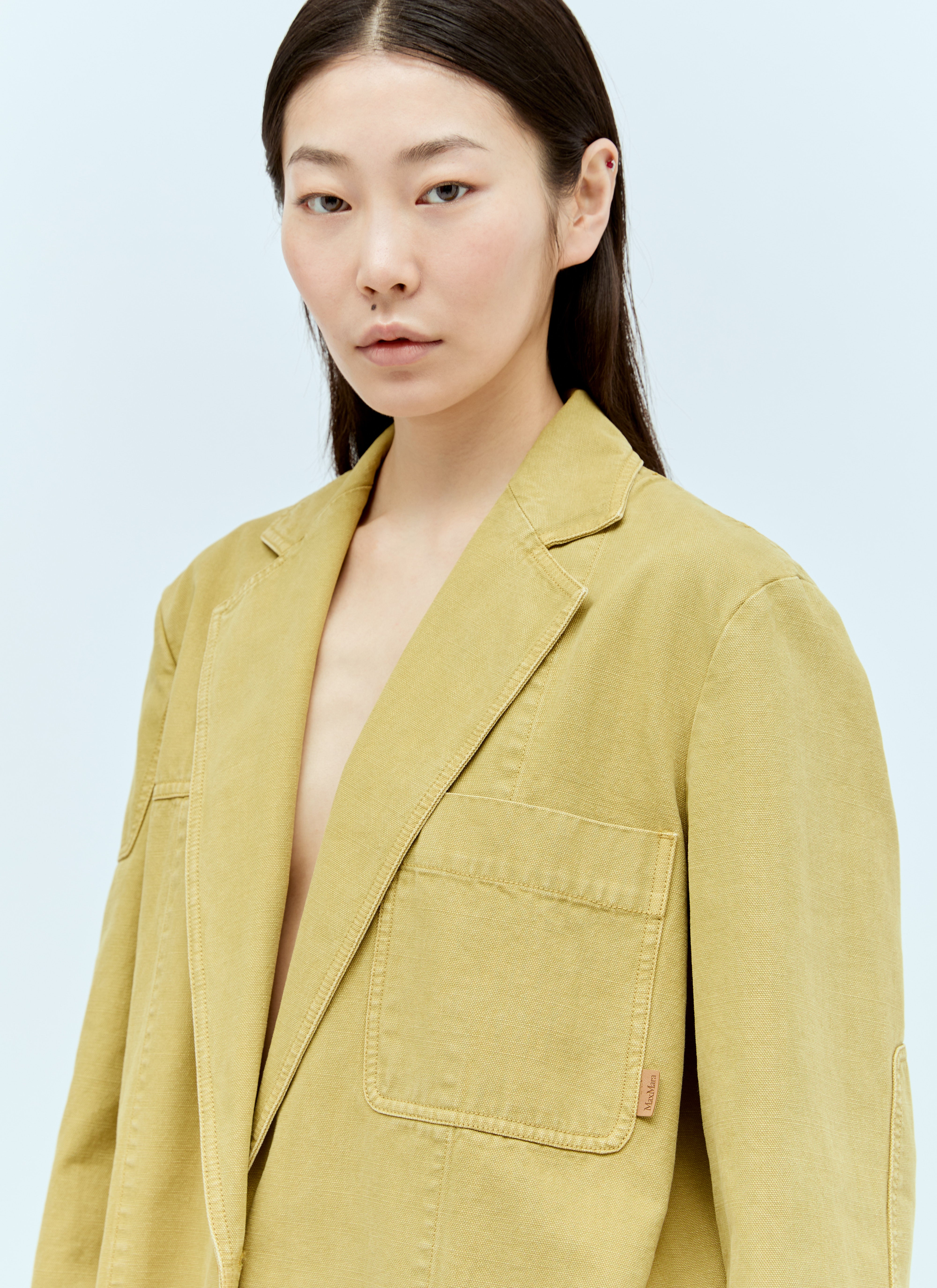Max Mara Women Oversized Canvas Blazer - 2