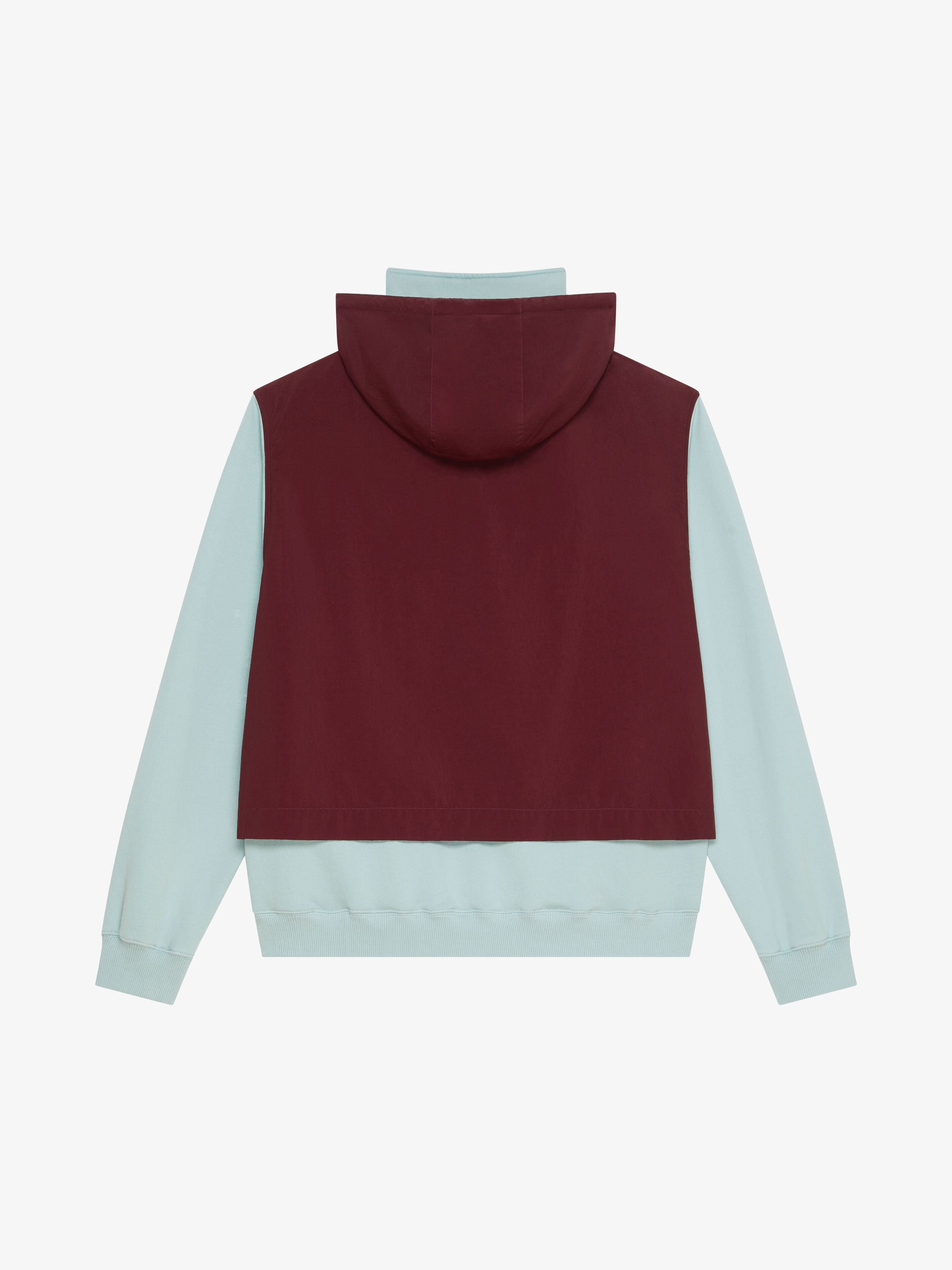 DOUBLE LAYERED HOODIE IN FLEECE - 5