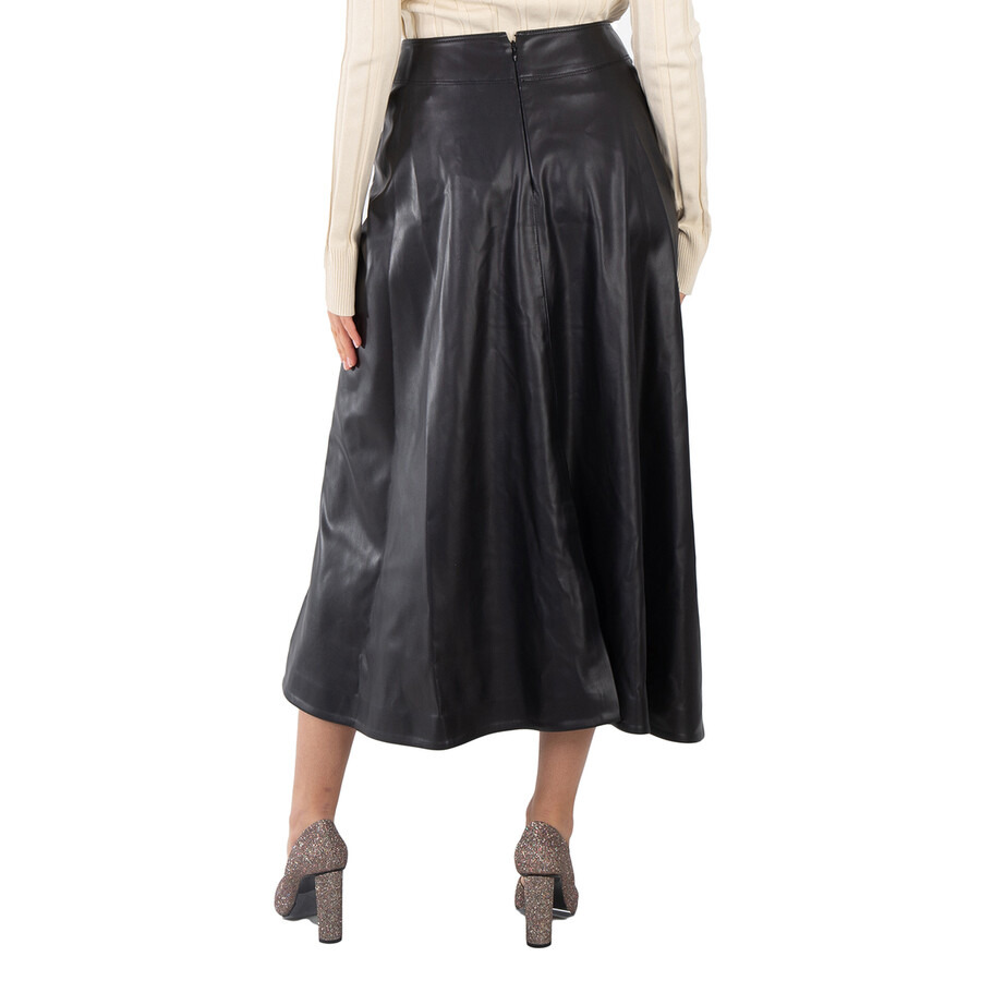 Stella McCartney Ladies Black Knotted Midi Skirt - 6