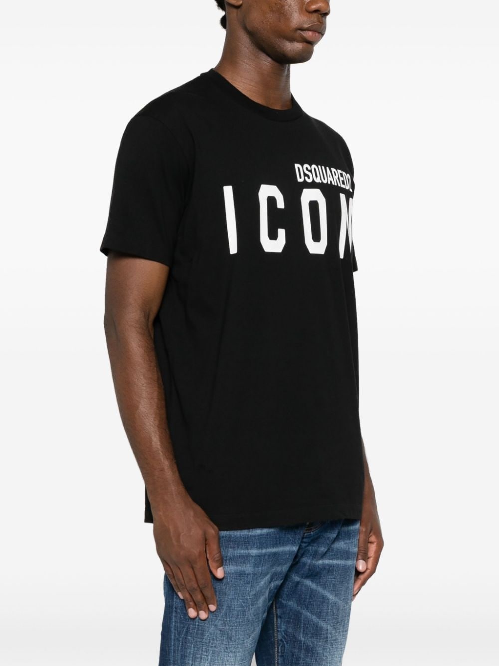 logo-print cotton T-shirt - 3
