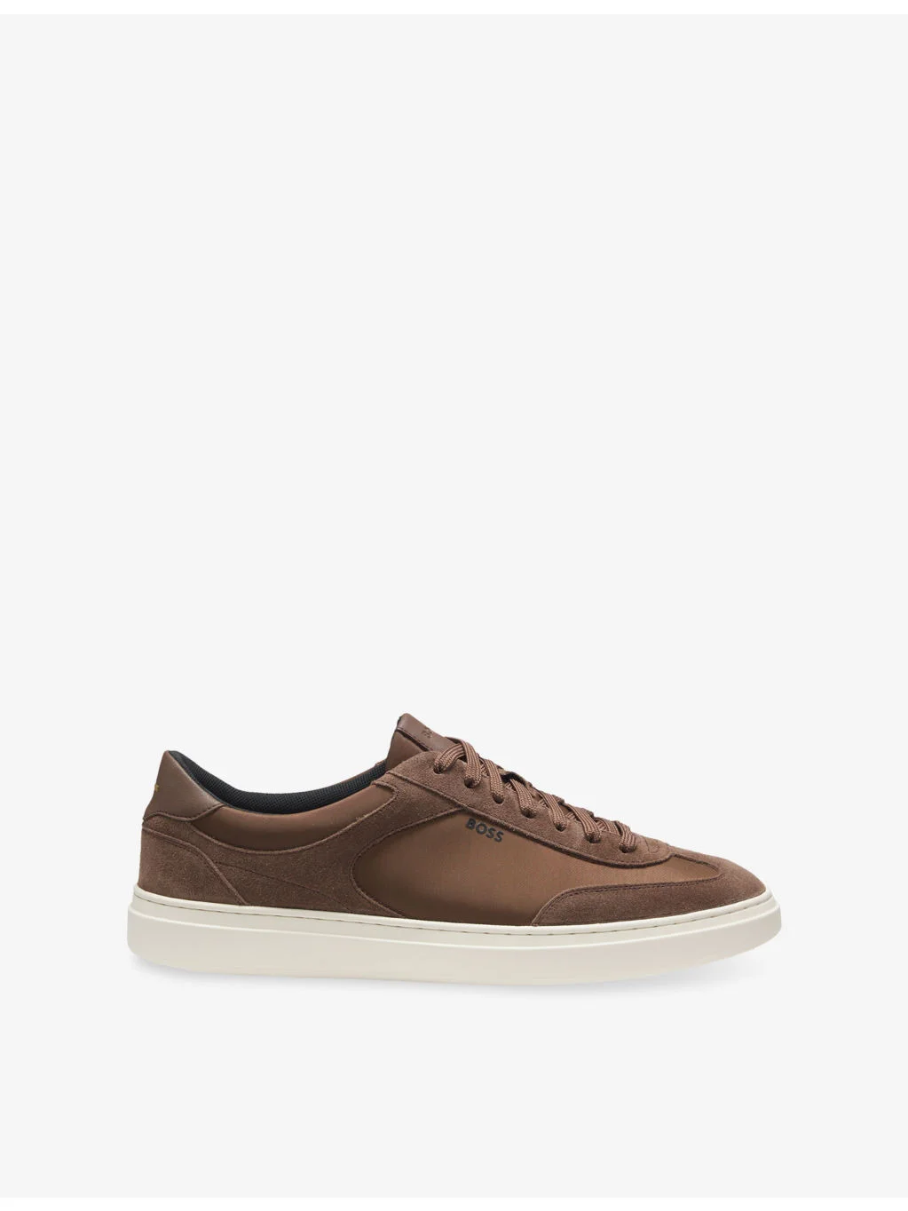 Branded Suede and Leather Trainers - 1