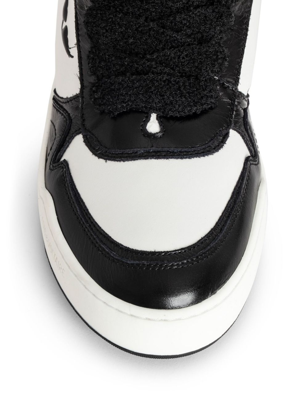 【関税込み】Fly Wings Sneakers - Zadig & Voltaire - Leather Low Top Fly Wings Sneakers In White Leather | Zadig&Voltaire