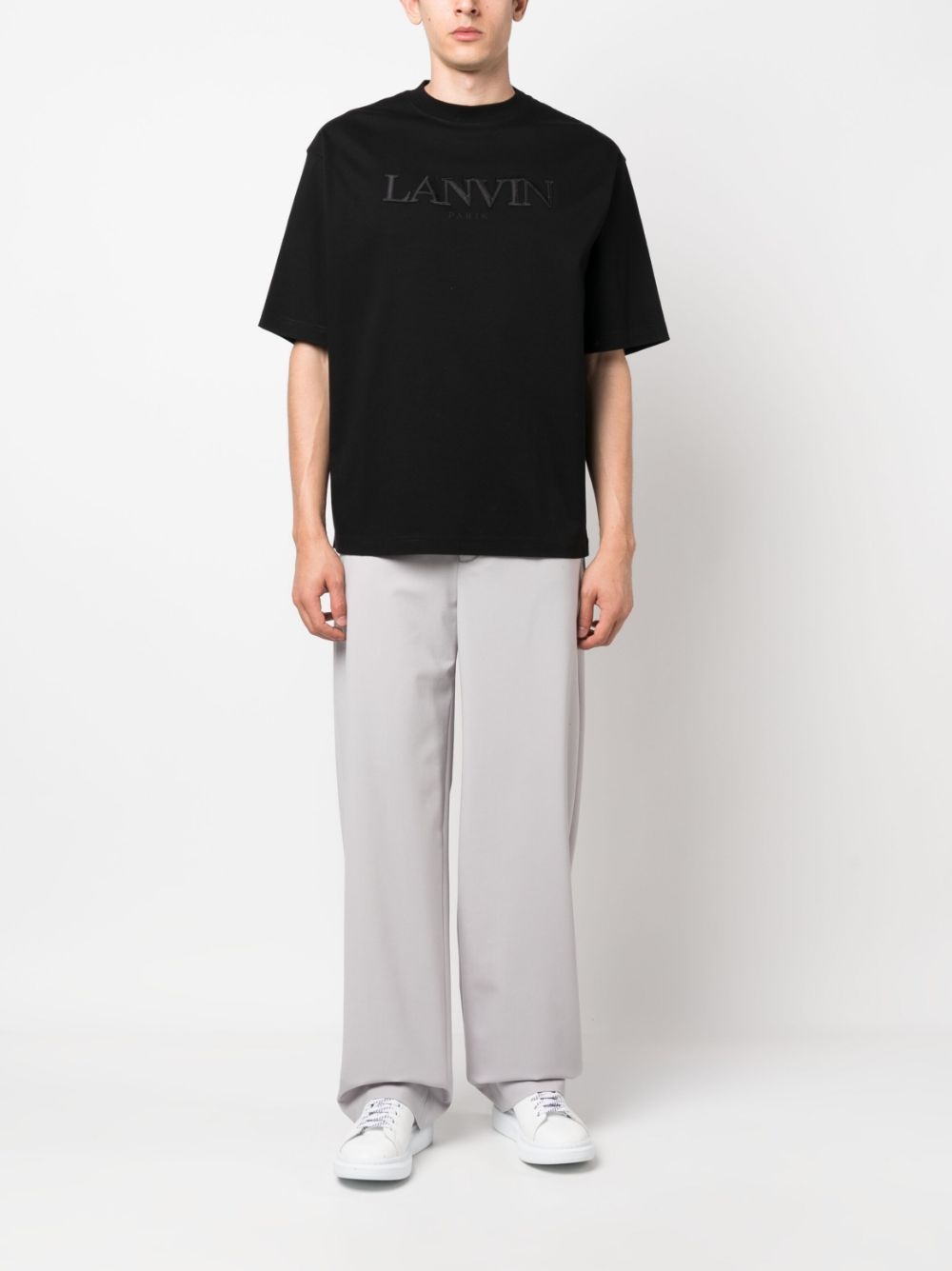 logo-appliqué cotton T-shirt - 2