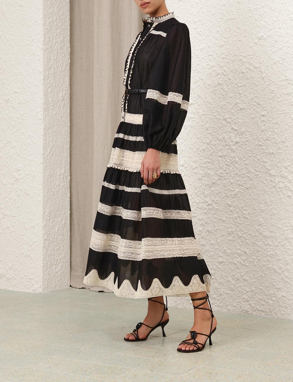 RHIANNON LACE BILLOW DRESS - 9