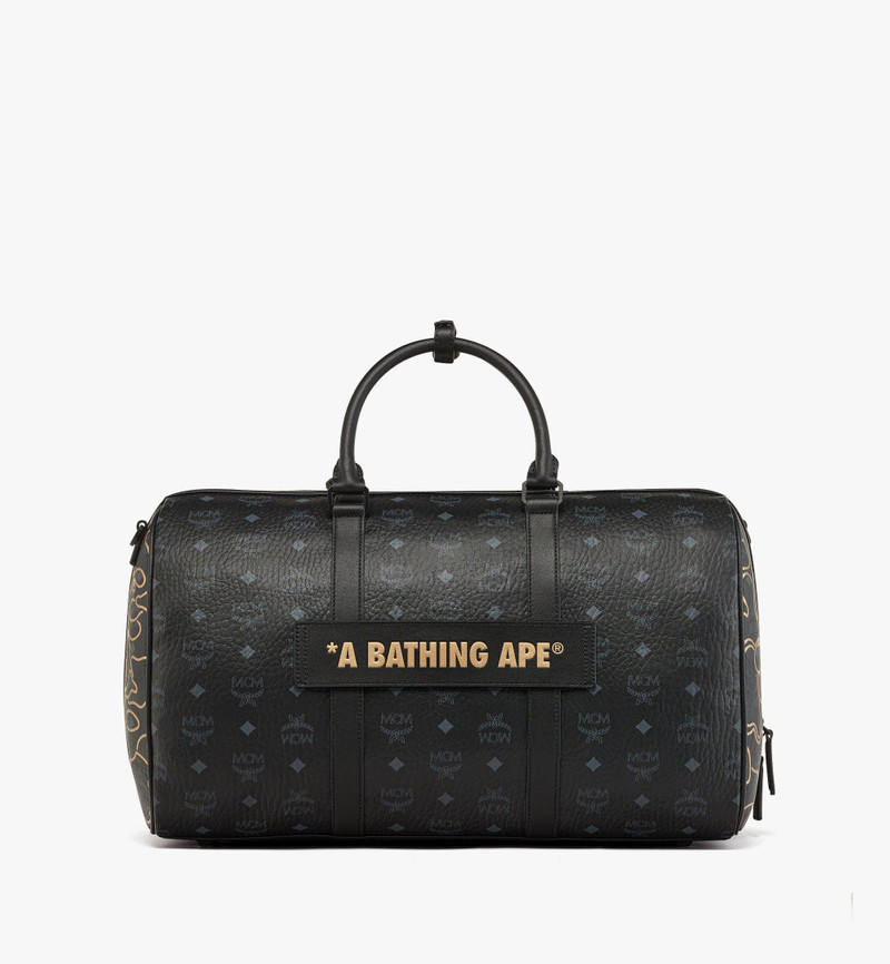 MCM x BAPE Ottomar Weekender Bag in Visetos 5