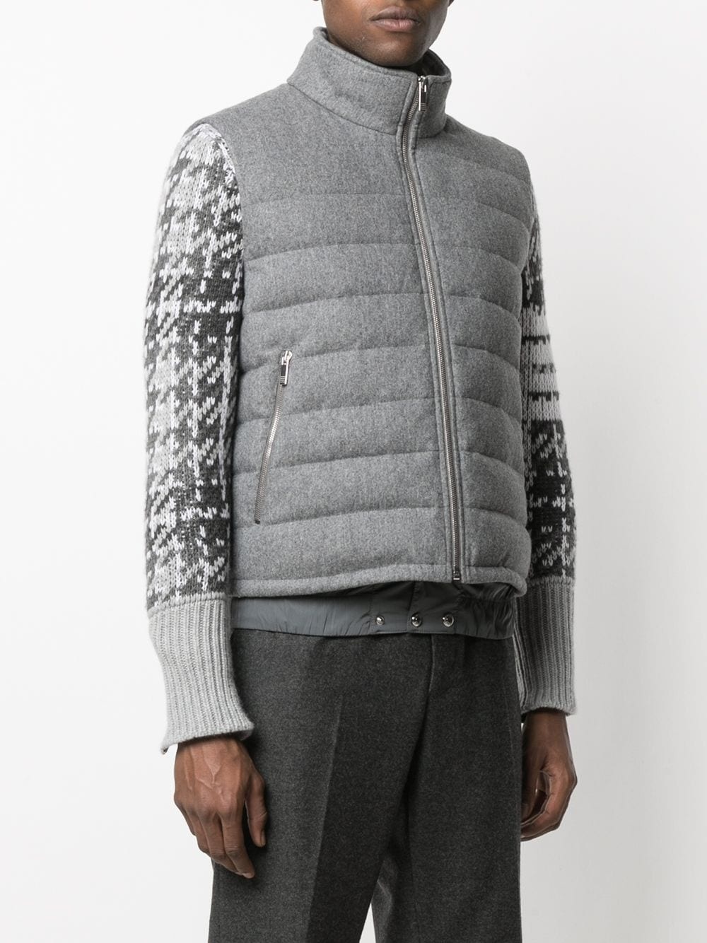 RWB stripe puffer gilet - 3