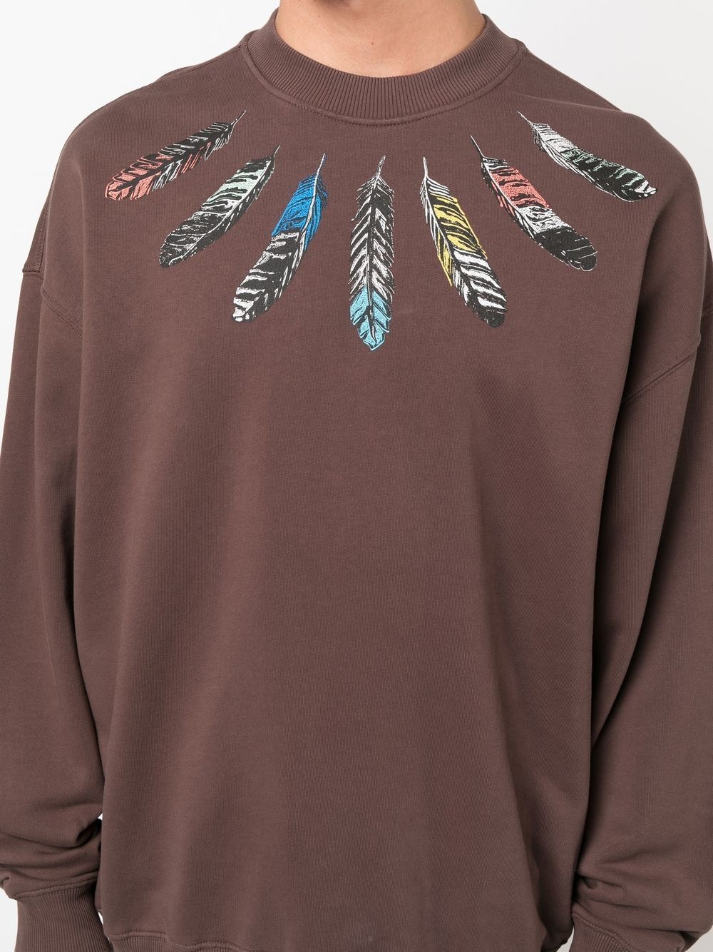 feather-print sweatshirt - 5