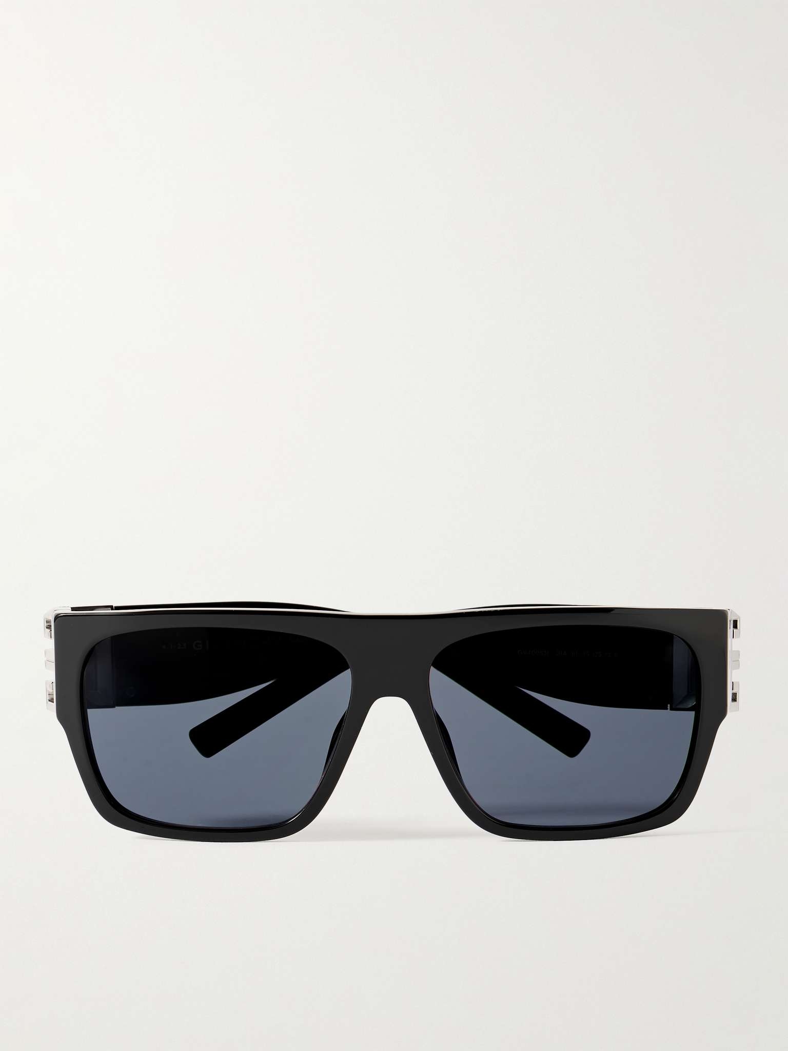 GIVENCHY Mirrored D-Frame Silver-Tone Sunglasses for Men