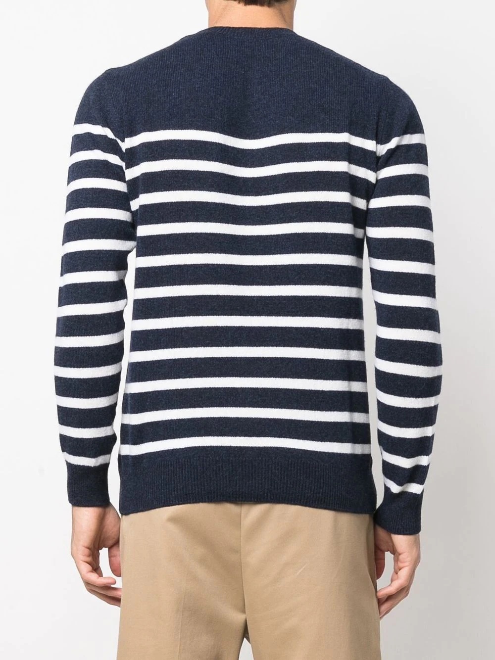 Travis striped crew neck jumper - 4