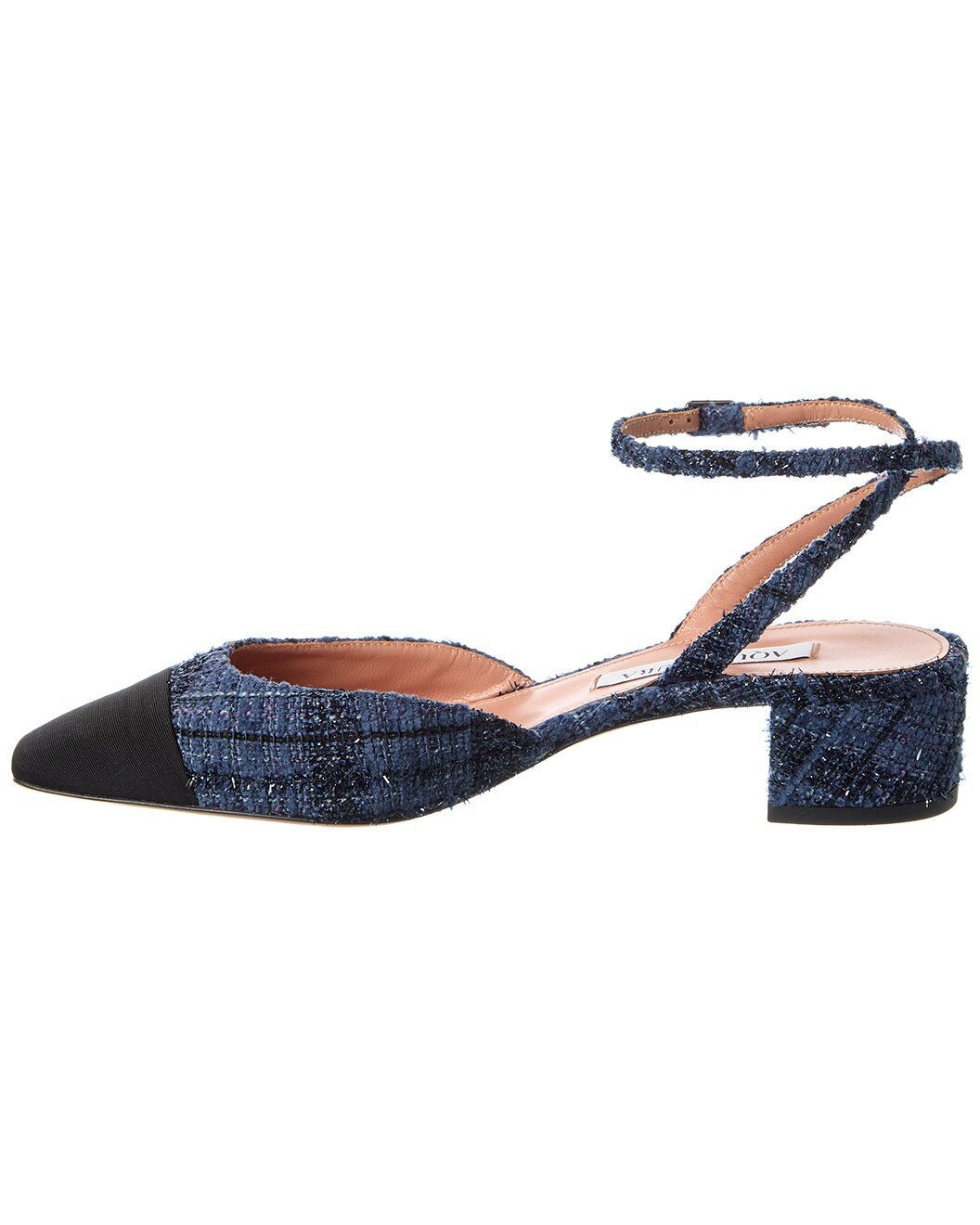 Aquazzura French Flirt 35 Tweed & Grosgrain Pump - 2