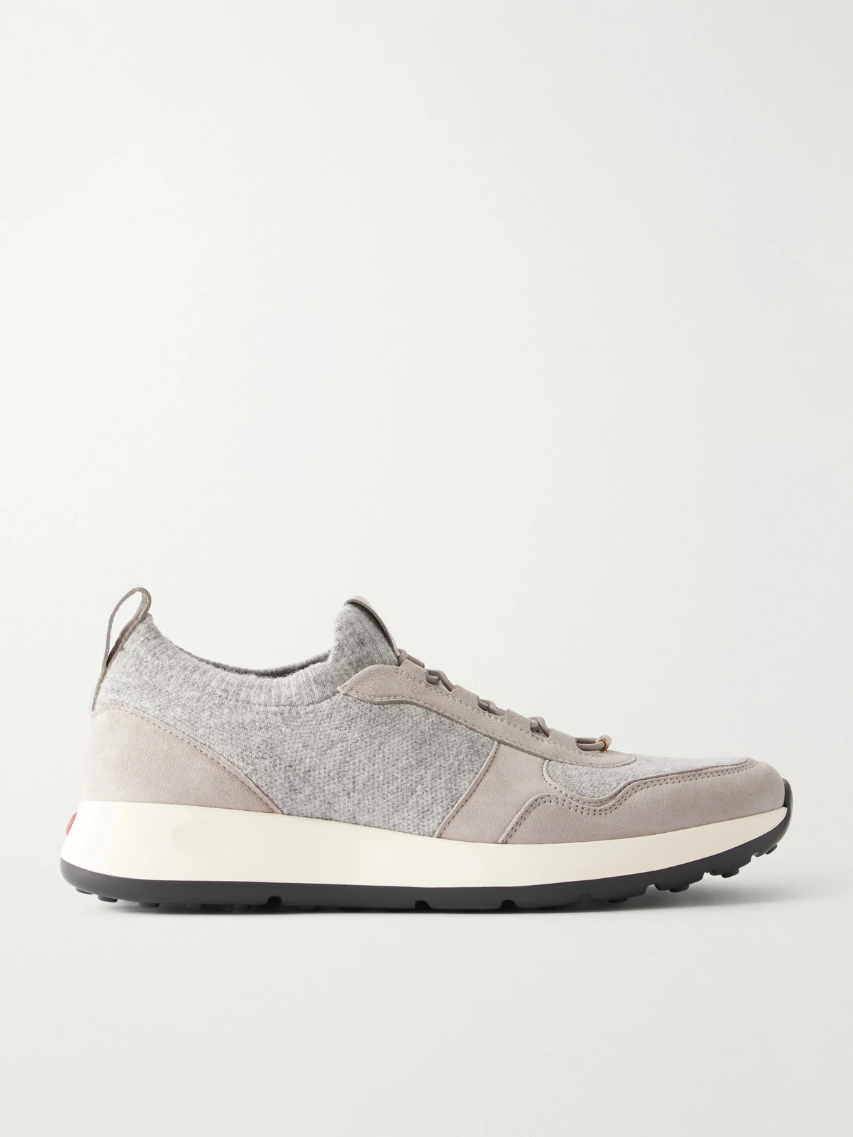 Suede-trimmed Sneakers - 1