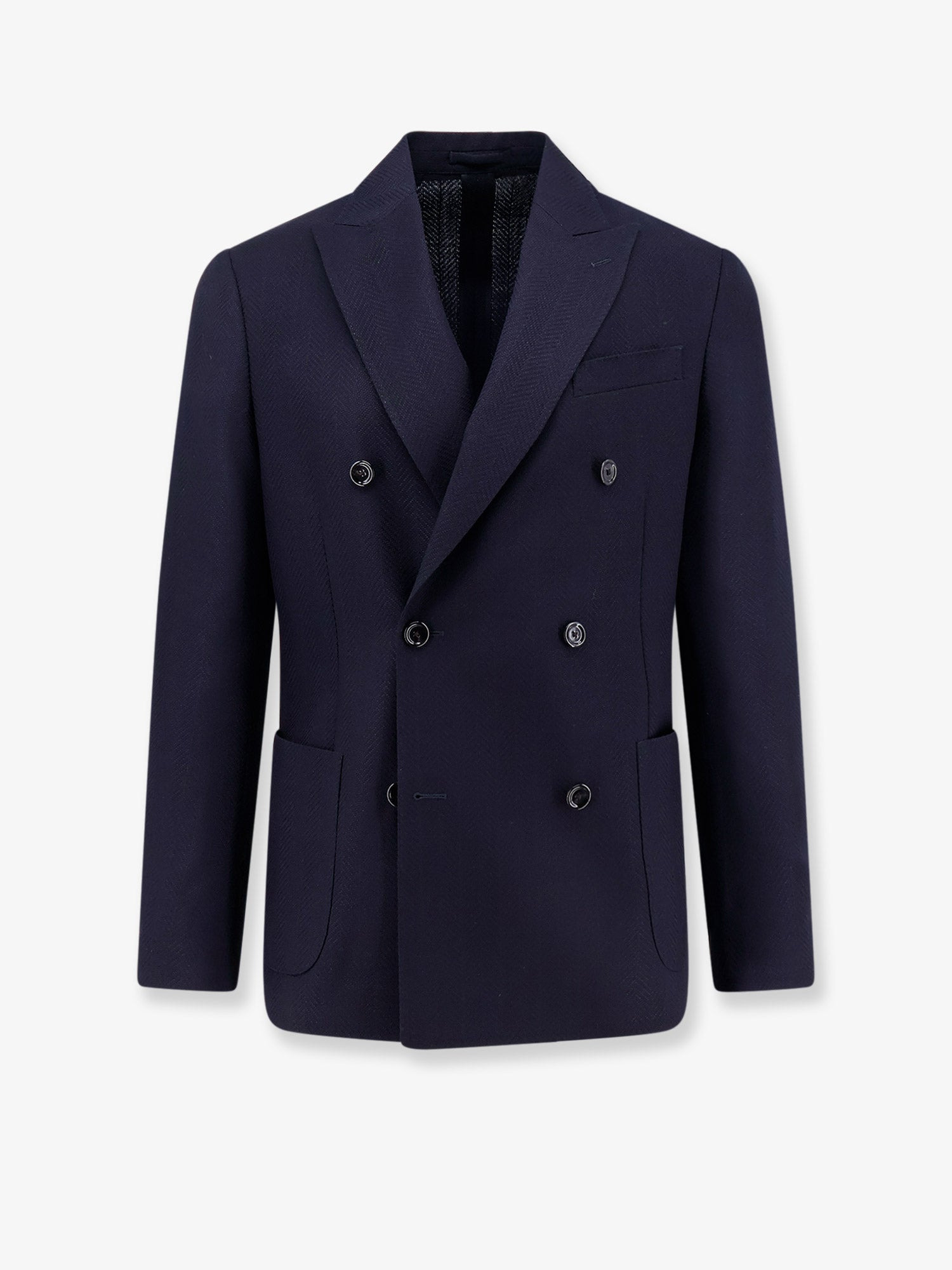 ROMA PURE VIRGIN WOOL DOUBLE-BREASTED BLAZER - 1