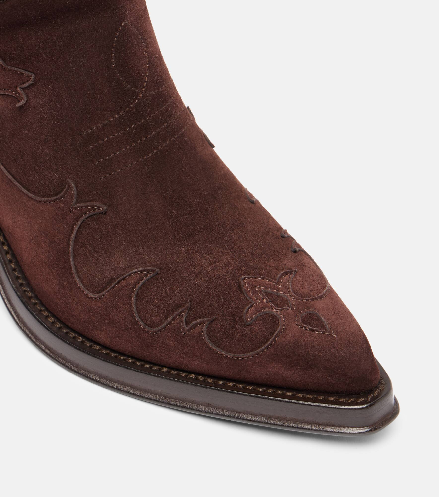 Capitana suede cowboy boots - 5