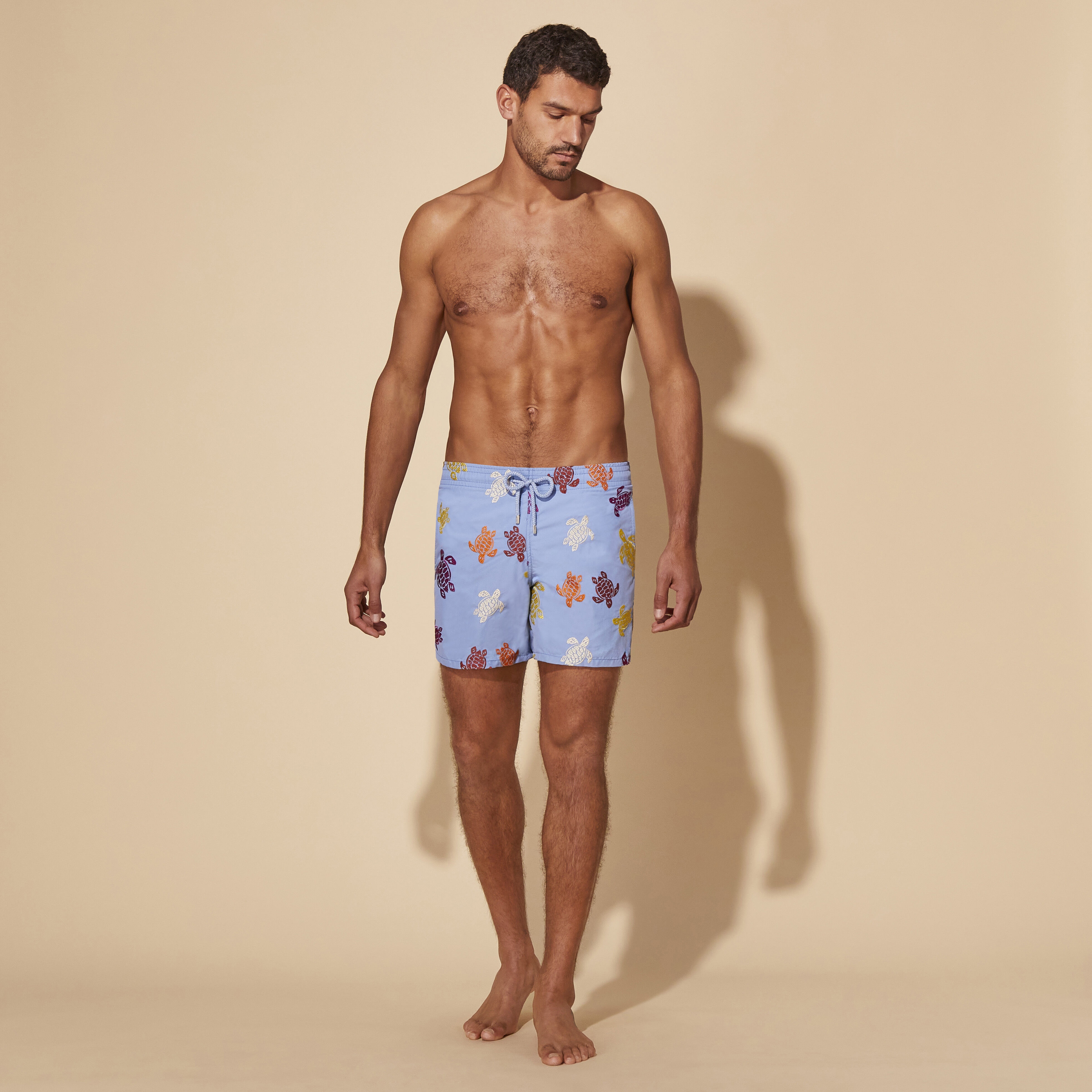 Men Swim Trunks Embroidered Tortue Multicolore - Limited Edition - 3